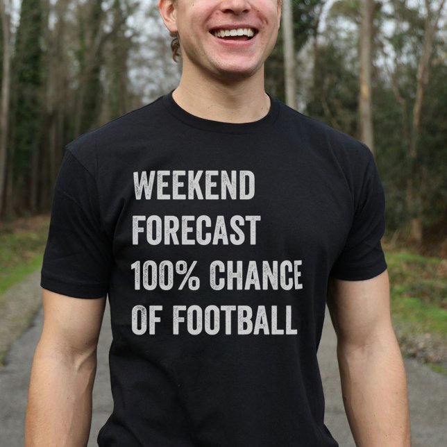 T-shirt Prévision du week-end Amoureux du football (Créateur téléchargé)