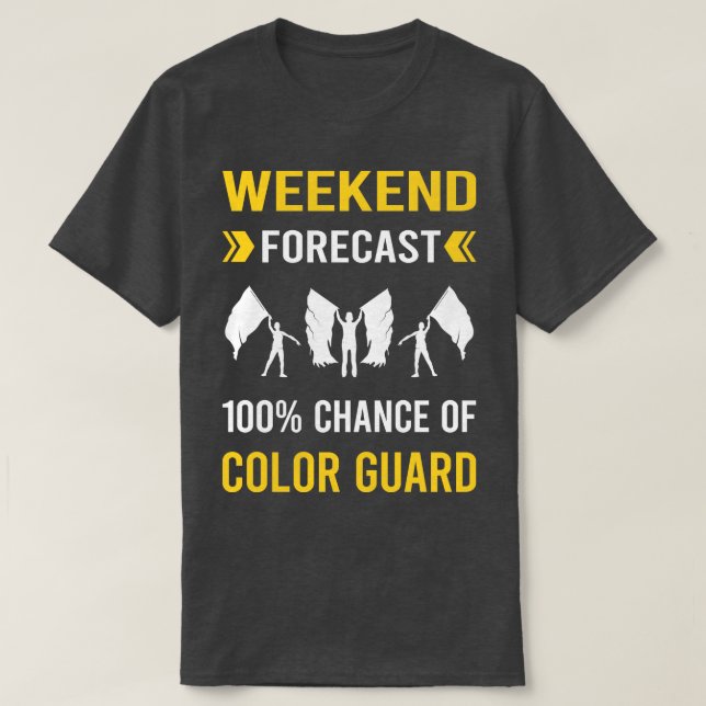 T-shirt Prévision du week-end Garde couleur (Design devant)