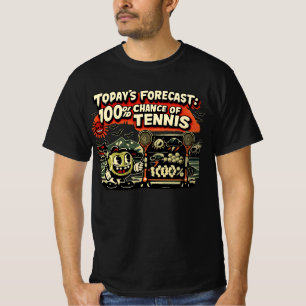 T-shirt Prévisions de tennis pour joueur de tennis