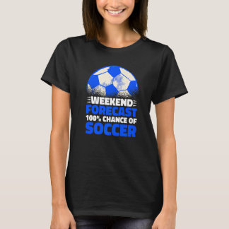 T-shirt Prévisions de week-end 100 Chance de football