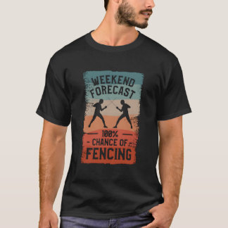 T-shirt Prévisions de week-end 100 Chances de Clôture Clôt