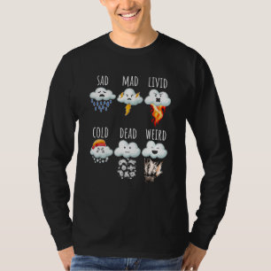 T-shirt Prévisions Météo Nuages Différences Rapport Météo