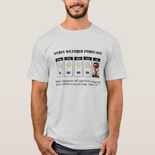 T-SHIRT PRÉVISIONS MÉTÉOROLOGIQUES DE LA SYRIE