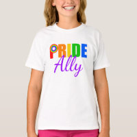 Pride Ally Gay Stright Alliance Rainbow LGBT Kids