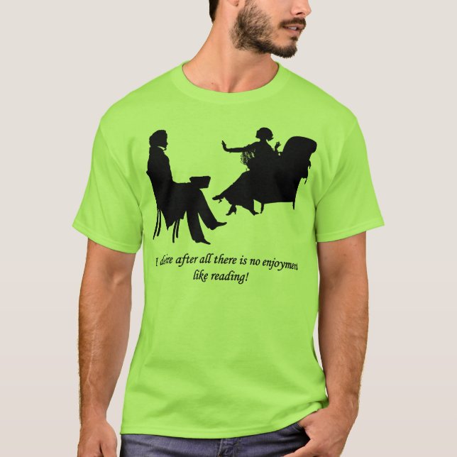 T-shirt Pride and Prejudice - No enjoyment like reading (Devant)