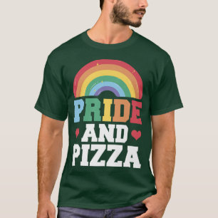 T-shirt Pride et Pizza Lgbt Gay pride Rainbow Flag Lgbtq  
