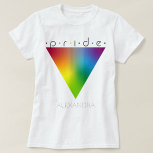 T-shirt Pride Gay LGBTQ Fashion Rainbow Triangle Nom