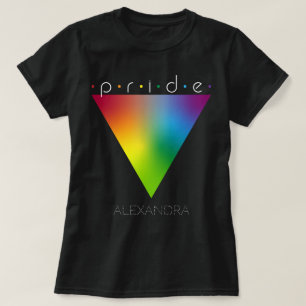 T-shirt Pride Gay LGBTQ Queer Trendy Rainbow Triangle Nom