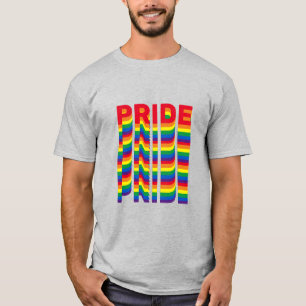 T-shirt Pride lgbt lgbtq queer gay rainbow couleurs rétro
