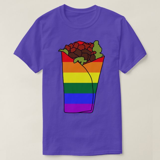 T-shirt Pride LGBTQ Burrito (Design devant)