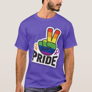 T-shirt Pride Paix mauve hommes