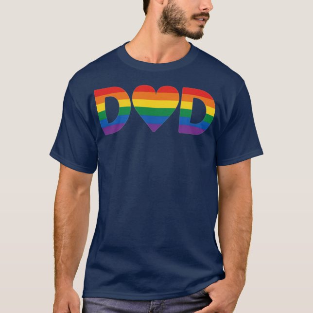 T-shirt Pride Papa Coeur sur la Fête des pères (Devant)
