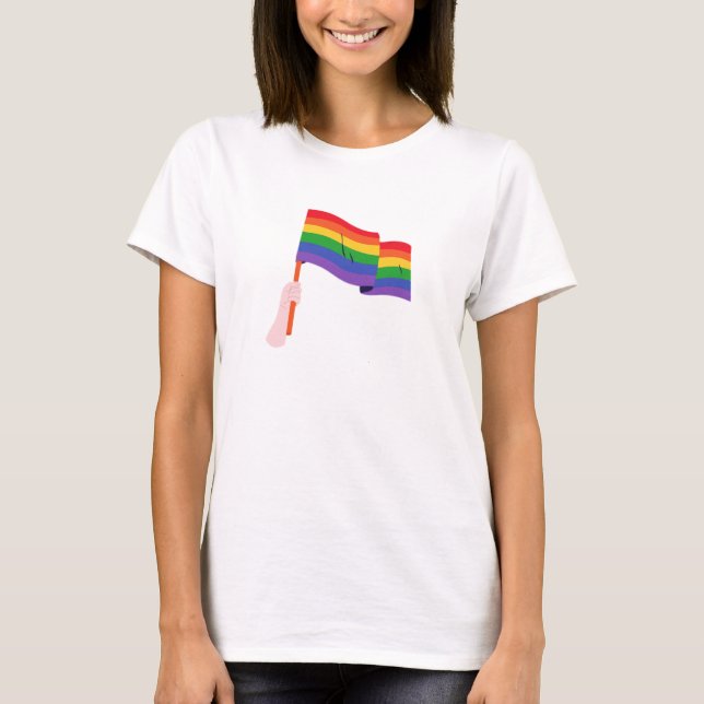 T-shirt Pride Rainbow LGBTQ (Devant)
