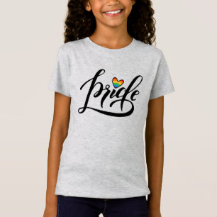T-Shirt Pride Script Heart