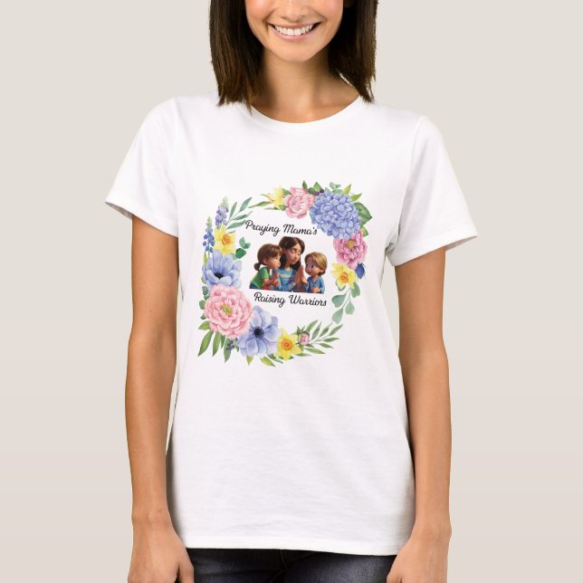 T-shirt Prier maman Fête des Mères chrétiennes (Devant)