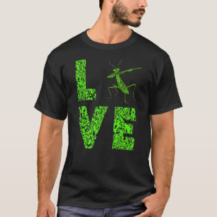 T-shirt Prier Mantis Love Leopard Green Insect Bug