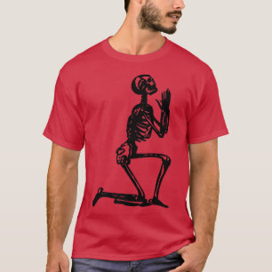 T-shirt Prier Squelette 