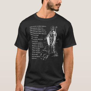 T-shirt Prière de la cuirasse de St. Patrick catholique St