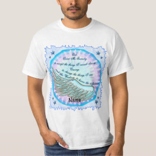 T-shirt Prière de sérénité Violet Wing 