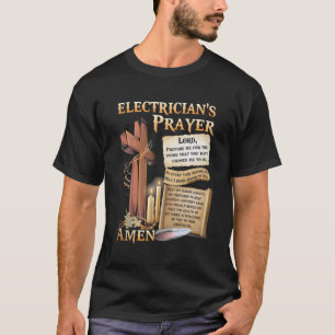 T-shirt Prière d'électricien Amen
