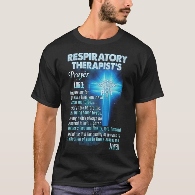 T-shirt Prière des thérapeutes respiratoires (Devant)