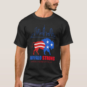 T-shirt Prière Forte De Buffalo Pour La Communauté Des Vic