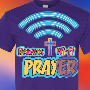 T-shirt Prière - wifi - chrétien