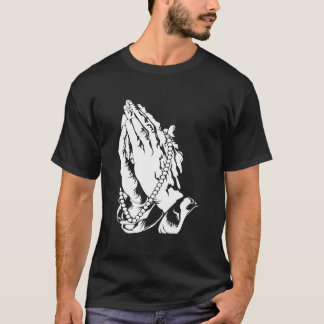 T-shirt Priez Mains Bienheureux Cadeau Catholique Chrétien