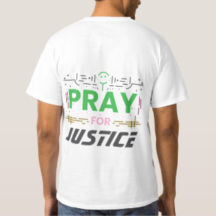 T-shirt Priez pour la justice