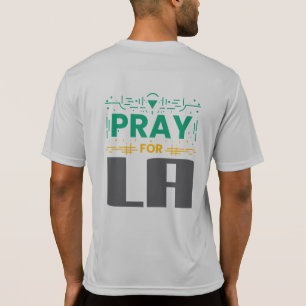 T-shirt Priez pour LA ・ Prière pour Los Angeles Jeter l'or