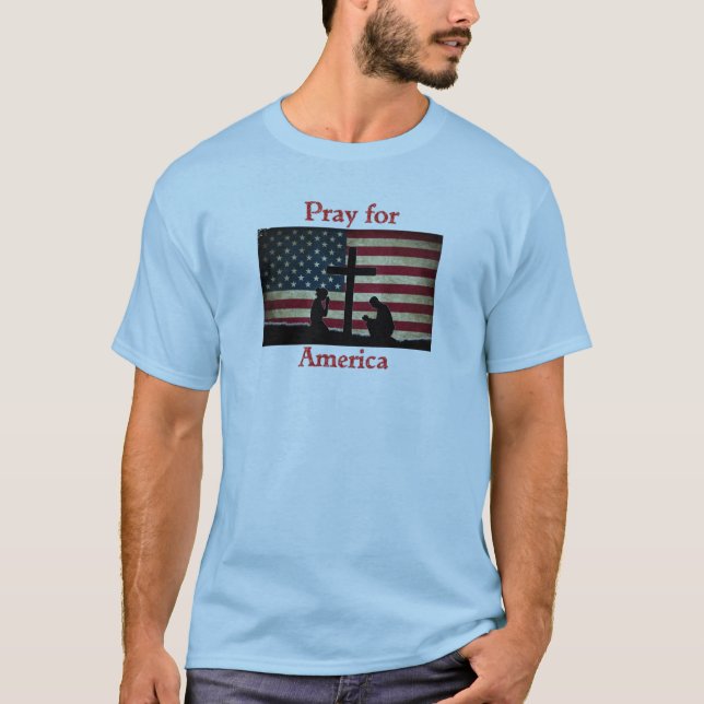 T-shirt Priez pour l'Amérique (Devant)