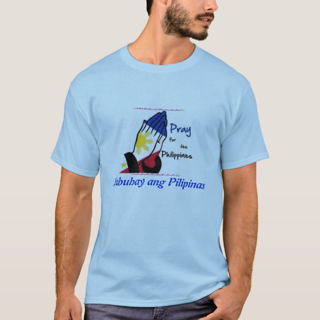 T-shirt Priez pour les Philippines (Devant)