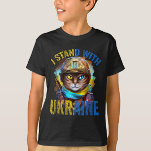 T-shirt Priez Pour Soutenir Le Soldat Chat Ukrainien Soute