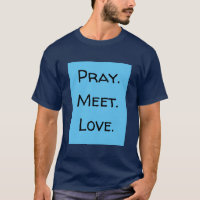Priez. Rendez-vous. Amour. Citation amusante Bleu 