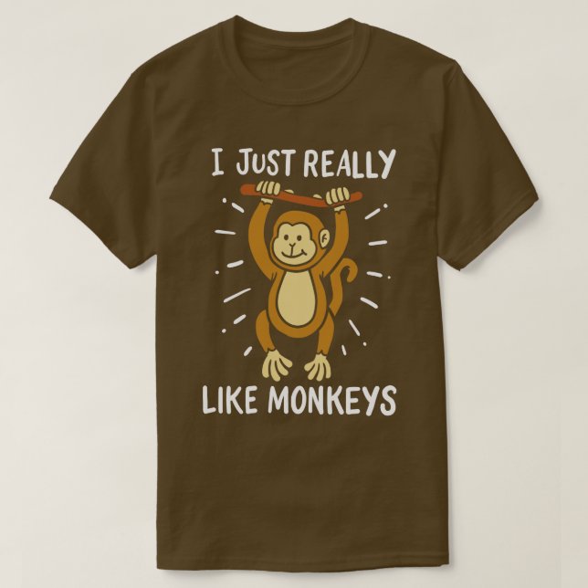 T-shirt Primate du singe singe (Design devant)