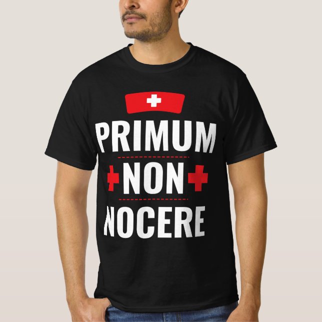 T-shirt primum non nocere Latin Nurse (Devant)