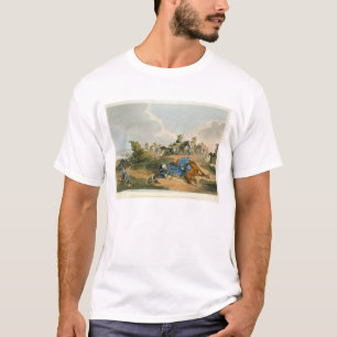 T-shirt Prince Blucher sous son cheval à la bataille de W