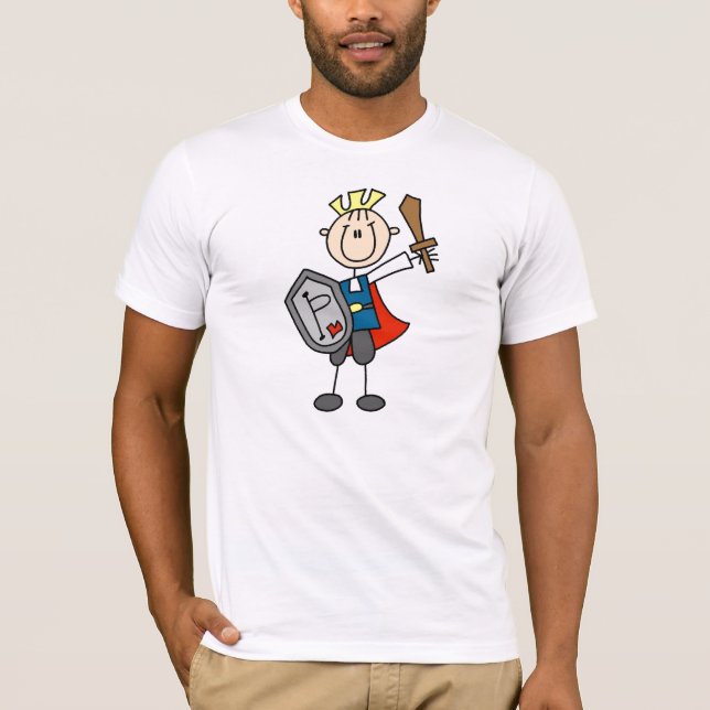 T-shirt Prince charme avec la chemise d'épée et de (Devant)