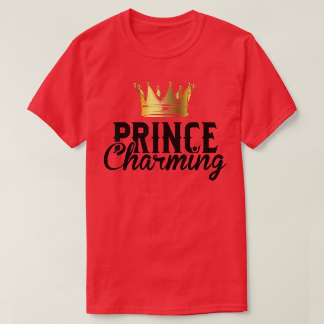 T-shirt Prince Charming Funny Fairy Tale Halloween Lazy Co (Design devant)