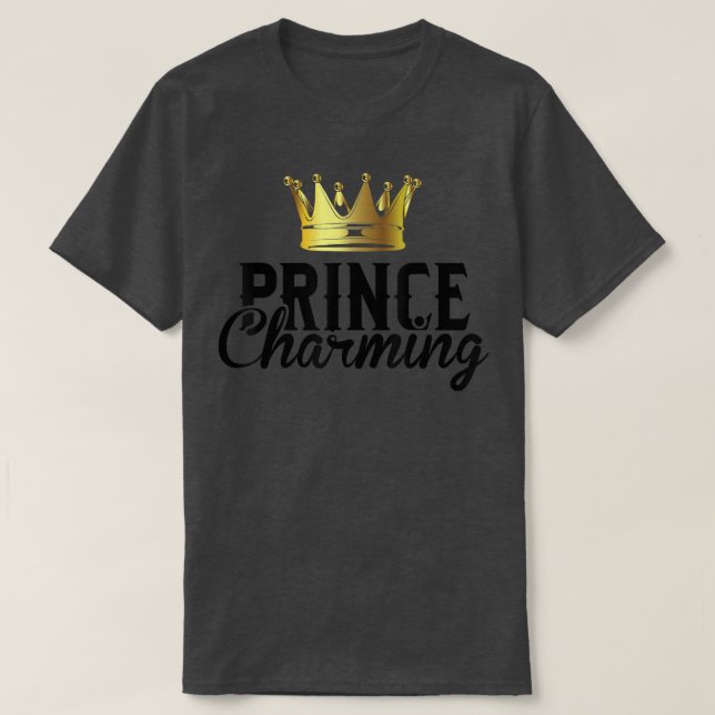 T-shirt Prince Charming Funny Fairy Tale Halloween Lazy Co (Design devant)
