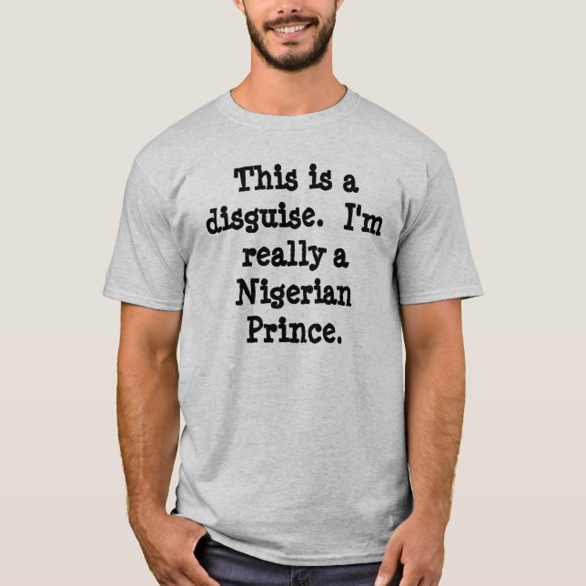 T-shirt Prince nigérien Costume (Devant)