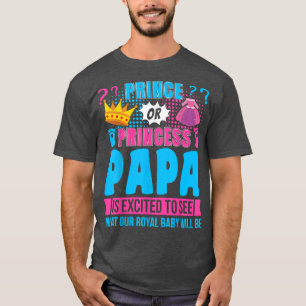 T-shirt Prince ou Princesse Papa Bébé Fête de la Révélatio