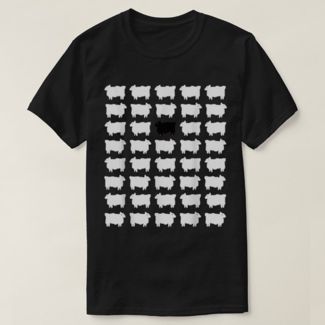 T-shirt Princess diana black sheep (Design devant)