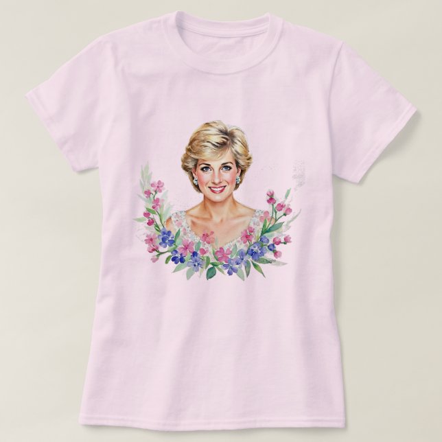 T-shirt Princess Diana of England, Princess of Wales (Design devant)