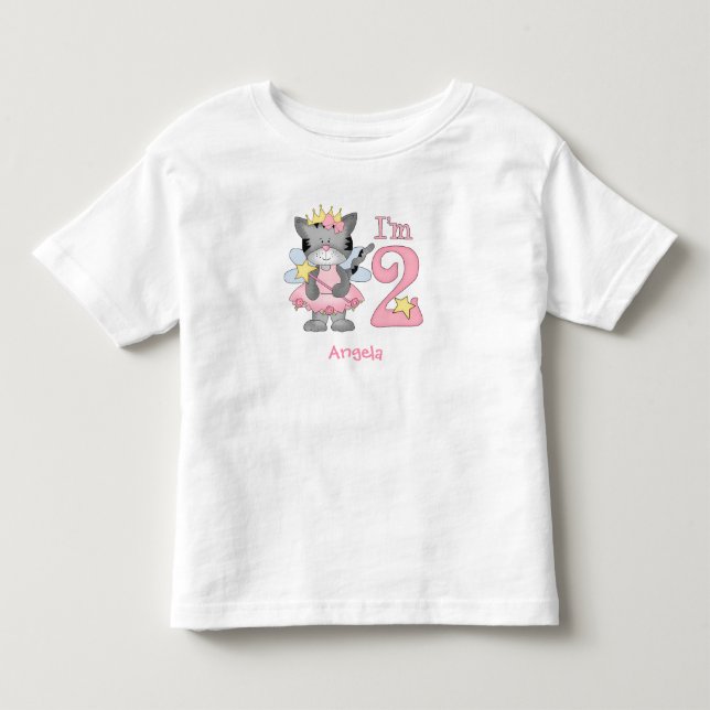 T-shirt Princess Kitty 2nd Birthday Toddler (Devant)