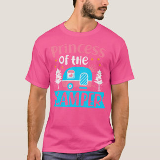 T-shirt Princess Of The Camper Camping Extérieur Aventurie