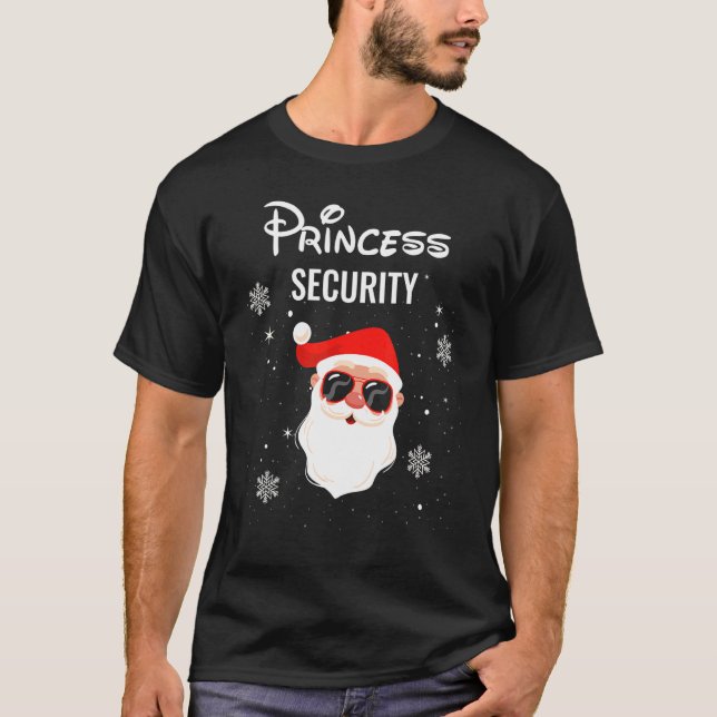 T-shirt Princess Security Papa Team Big Brother Annonce (Devant)