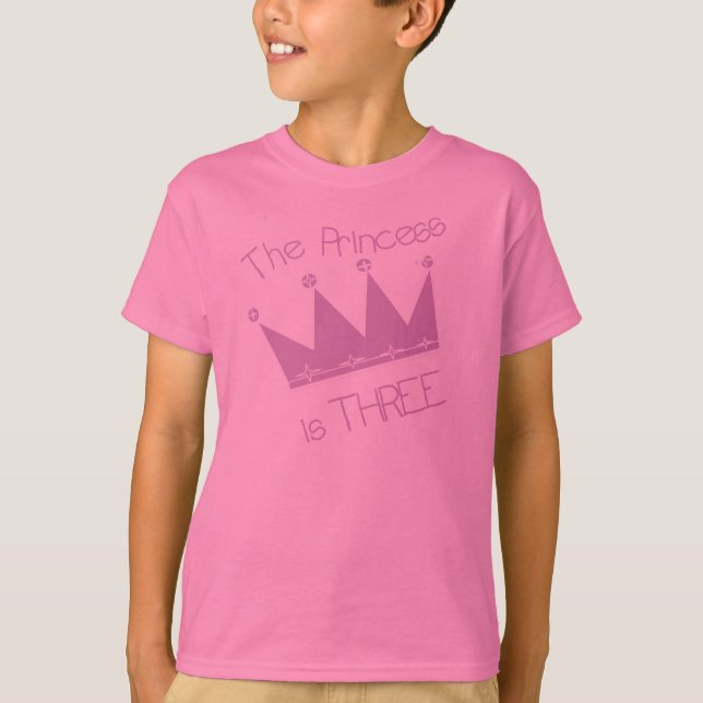 T-shirt Princesse 3ème anniversaire (Devant)