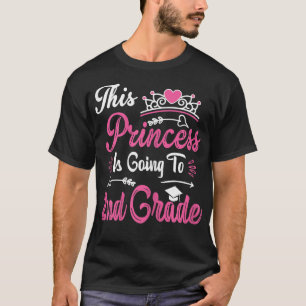 T-shirt Princesse Aller À La 2E Classe Filles Chemise Pour