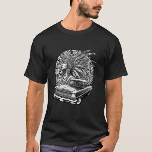 T-shirt Princesse Aztèque Femme Chicano Mexicaine Calendri